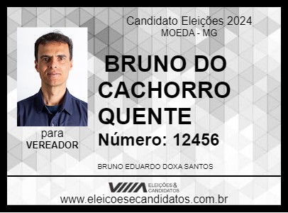 Candidato  BRUNO DO CACHORRO QUENTE 2024 - MOEDA - Eleições