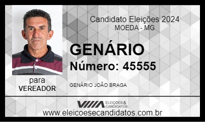 Candidato GENÁRIO 2024 - MOEDA - Eleições