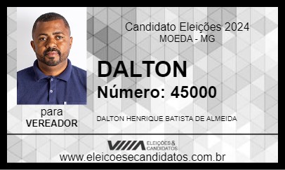 Candidato DALTON 2024 - MOEDA - Eleições