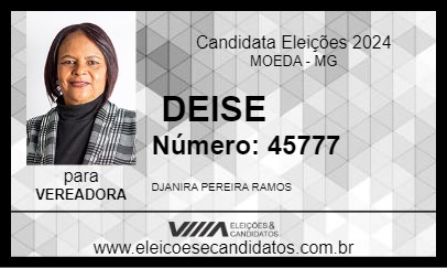 Candidato  DEISE 2024 - MOEDA - Eleições