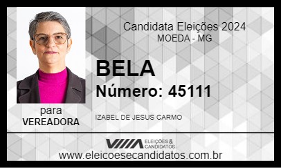 Candidato BELA 2024 - MOEDA - Eleições