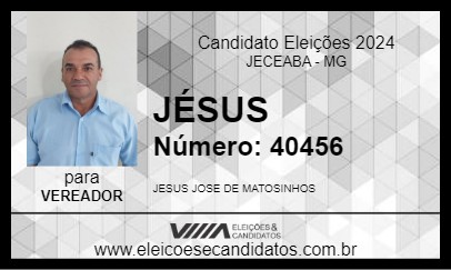 Candidato JÉSUS 2024 - JECEABA - Eleições