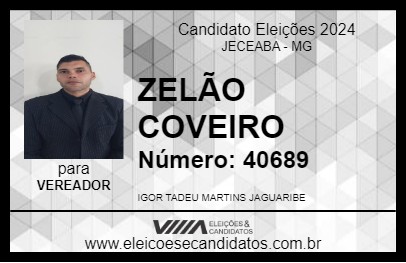 Candidato ZELÃO COVEIRO 2024 - JECEABA - Eleições