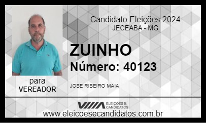 Candidato ZUINHO 2024 - JECEABA - Eleições