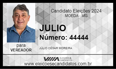 Candidato JULIO 2024 - MOEDA - Eleições