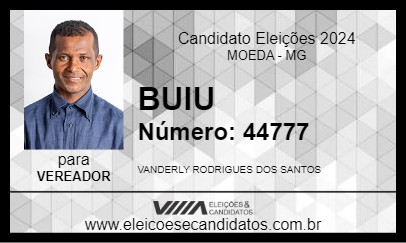 Candidato BUIU 2024 - MOEDA - Eleições