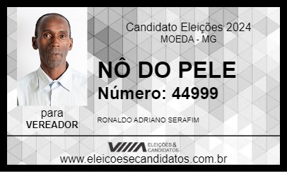 Candidato NÔ DO PELE 2024 - MOEDA - Eleições