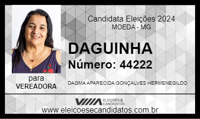 Candidato DAGUINHA 2024 - MOEDA - Eleições