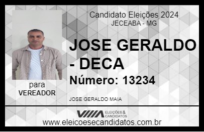 Candidato JOSE GERALDO - DECA 2024 - JECEABA - Eleições