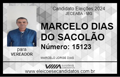 Candidato MARCELO DIAS DO SACOLÃO 2024 - JECEABA - Eleições