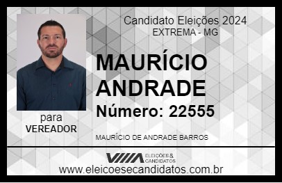 Candidato MAURÍCIO ANDRADE 2024 - EXTREMA - Eleições