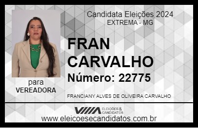 Candidato FRAN CARVALHO 2024 - EXTREMA - Eleições