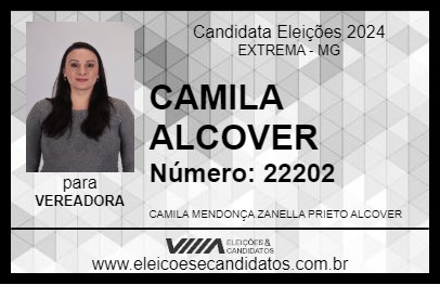 Candidato CAMILA ALCOVER 2024 - EXTREMA - Eleições