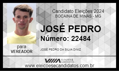 Candidato JOSÉ PEDRO 2024 - BOCAINA DE MINAS - Eleições