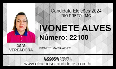 Candidato IVONETE ALVES 2024 - RIO PRETO - Eleições