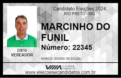 Candidato MARCINHO DO FUNIL 2024 - RIO PRETO - Eleições