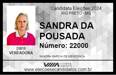 Candidato SANDRA DA POUSADA 2024 - RIO PRETO - Eleições