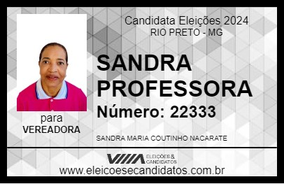 Candidato SANDRA PROFESSORA 2024 - RIO PRETO - Eleições