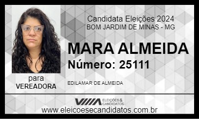 Candidato MARA ALMEIDA 2024 - BOM JARDIM DE MINAS - Eleições