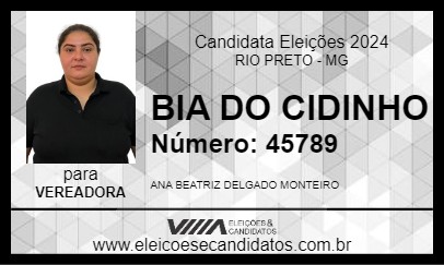 Candidato BIA DO CIDINHO 2024 - RIO PRETO - Eleições