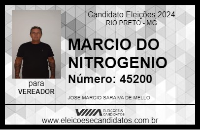 Candidato MARCIO DO NITROGENIO 2024 - RIO PRETO - Eleições