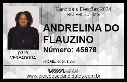 Candidato ANDRELINA DO FLAUZINO 2024 - RIO PRETO - Eleições