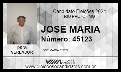 Candidato JOSE MARIA 2024 - RIO PRETO - Eleições