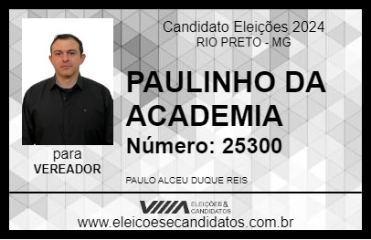 Candidato PAULINHO DA ACADEMIA 2024 - RIO PRETO - Eleições