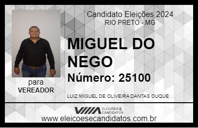 Candidato MIGUEL DO NEGO 2024 - RIO PRETO - Eleições