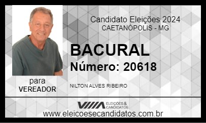 Candidato BACURAL 2024 - CAETANÓPOLIS - Eleições