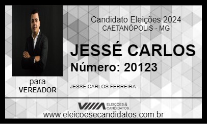 Candidato JESSÉ CARLOS 2024 - CAETANÓPOLIS - Eleições