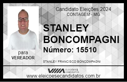 Candidato STANLEY BONCOMPAGNI 2024 - CONTAGEM - Eleições