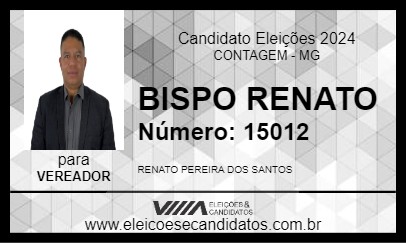 Candidato BISPO RENATO 2024 - CONTAGEM - Eleições