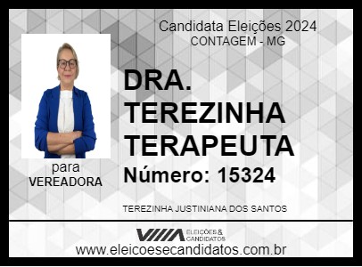 Candidato DRA. TEREZINHA TERAPEUTA 2024 - CONTAGEM - Eleições