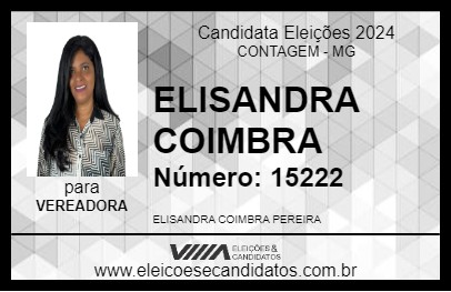 Candidato ELISANDRA COIMBRA 2024 - CONTAGEM - Eleições