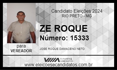 Candidato ZE ROQUE 2024 - RIO PRETO - Eleições