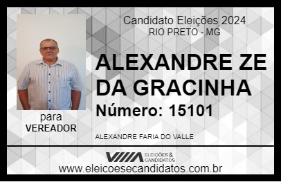 Candidato ALEXANDRE ZE DA GRACINHA 2024 - RIO PRETO - Eleições