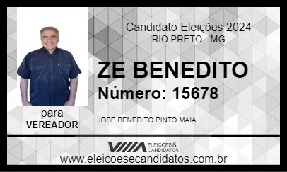 Candidato ZE BENEDITO 2024 - RIO PRETO - Eleições