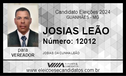 Candidato JOSIAS LEÃO 2024 - GUANHÃES - Eleições