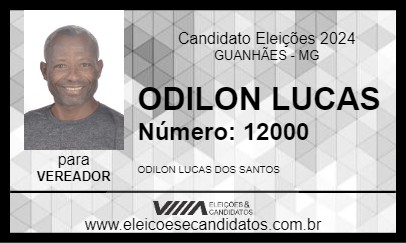 Candidato ODILON LUCAS 2024 - GUANHÃES - Eleições