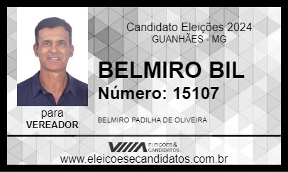 Candidato BELMIRO BIL 2024 - GUANHÃES - Eleições