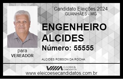 Candidato ENGENHEIRO ALCIDES 2024 - GUANHÃES - Eleições