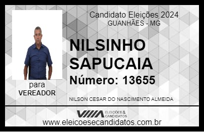 Candidato NILSINHO SAPUCAIA 2024 - GUANHÃES - Eleições