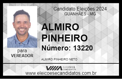 Candidato ALMIRO PINHEIRO 2024 - GUANHÃES - Eleições