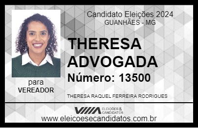 Candidato THERESA ADVOGADA 2024 - GUANHÃES - Eleições