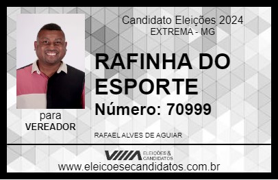 Candidato RAFINHA DO ESPORTE 2024 - EXTREMA - Eleições