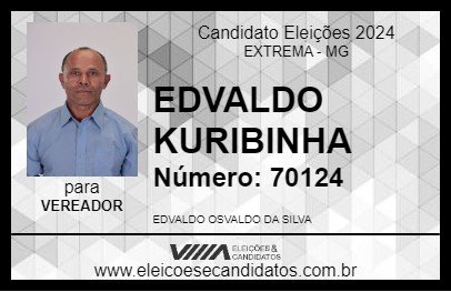 Candidato EDVALDO KURIBINHA 2024 - EXTREMA - Eleições