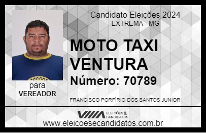 Candidato FRANCISCO MOTO TÁXI 2024 - EXTREMA - Eleições