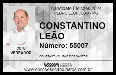 Candidato CONSTANTINO LEÃO 2024 - PEDRO LEOPOLDO - Eleições