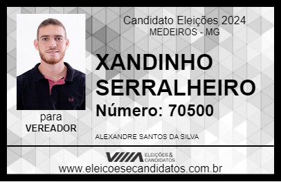 Candidato XANDINHO SERRALHEIRO 2024 - MEDEIROS - Eleições